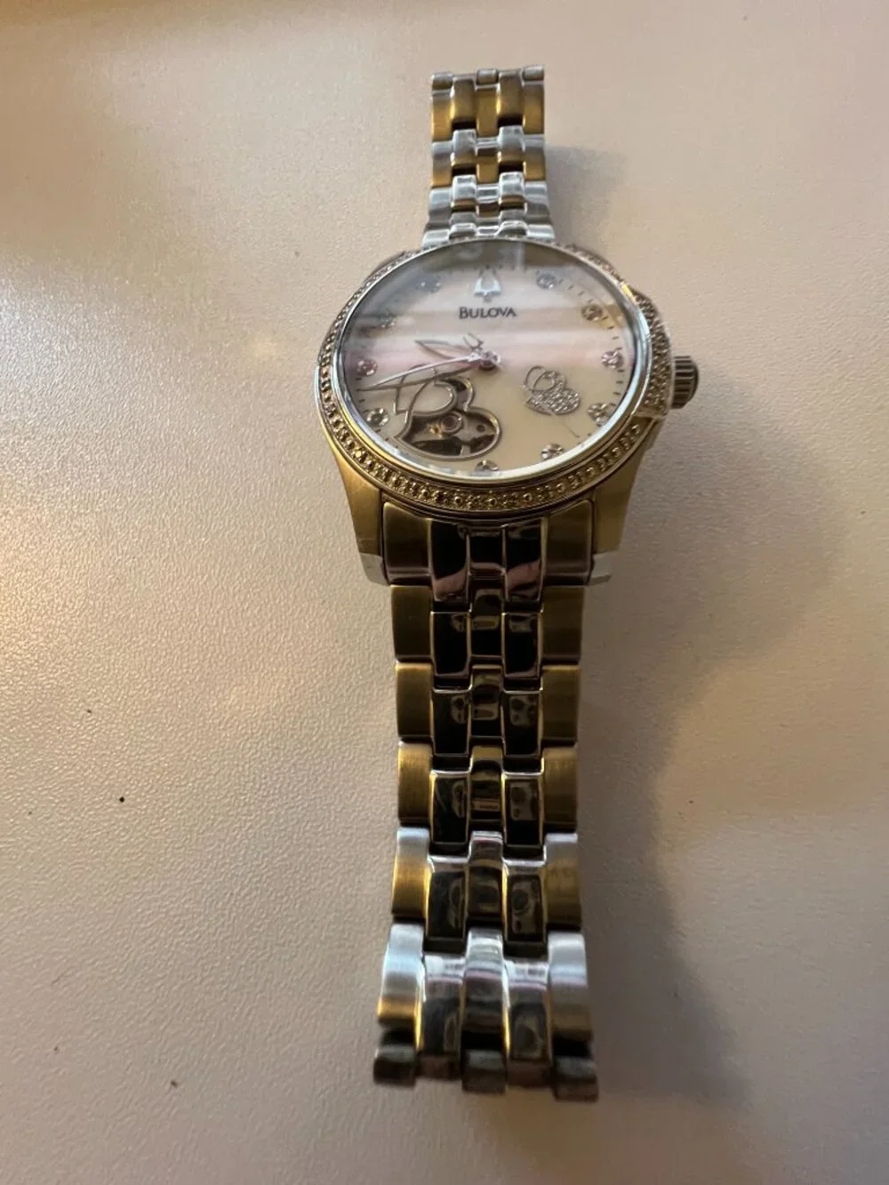 Bulova Women’s Open‑Heart Automatic Watch — Excellent Condition